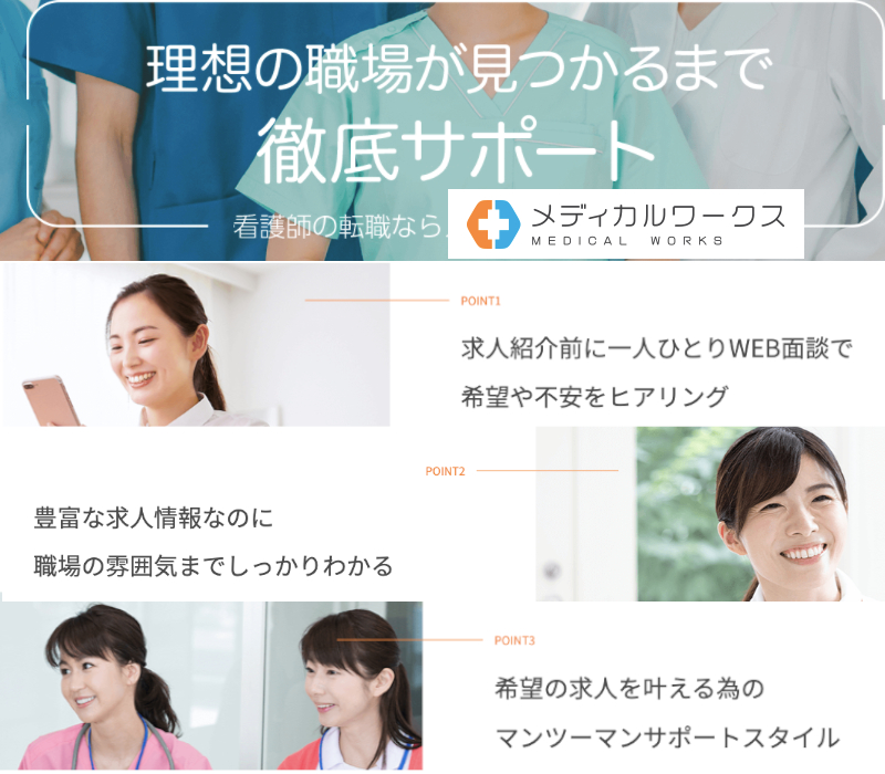 転職支援【看護師転職メディカルワークス】情報サイト